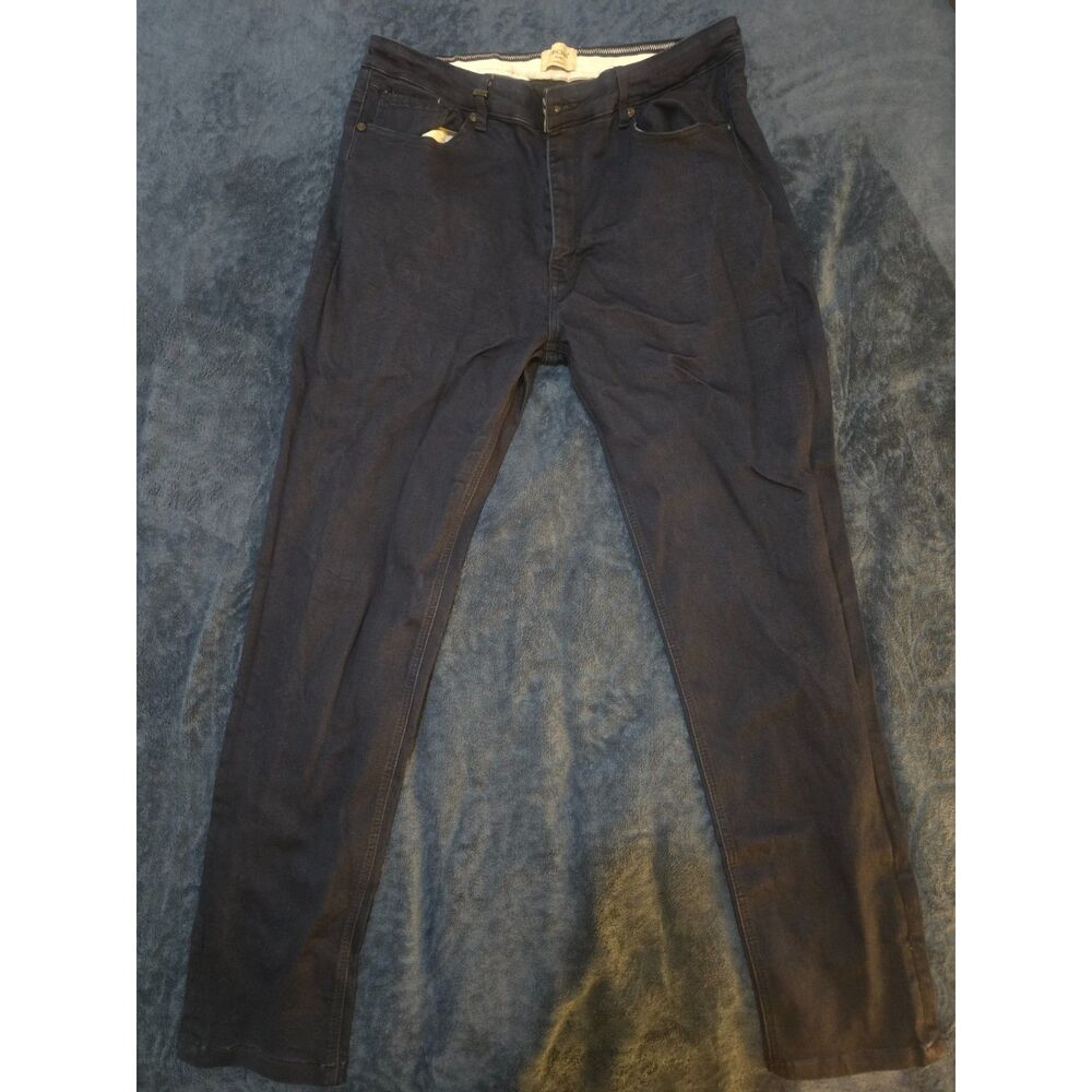 VERCINI Denim Men’s Jeans Size 38 Dark Blue Stretch Straight Leg Los Angeles